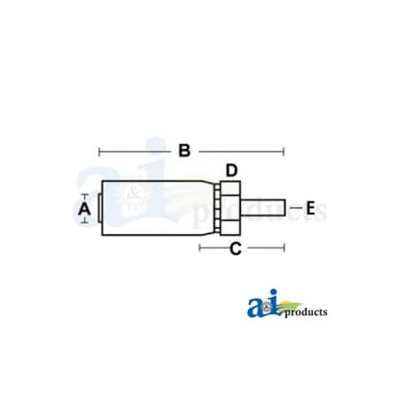 (HC-MW) Male Standpipe - Rigid - Straight 3 X5 X1